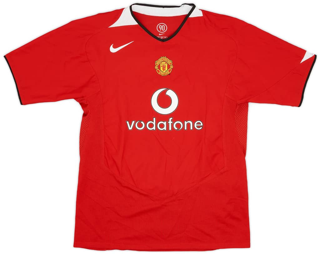 2004-06 Manchester United Home Shirt - 7/10 - (XL.Boys)