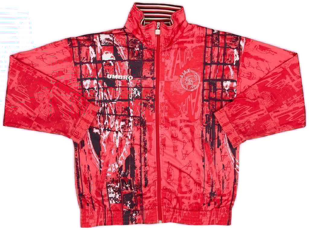 1995-96 Ajax Umbro Track Jacket - 8/10 - (L)