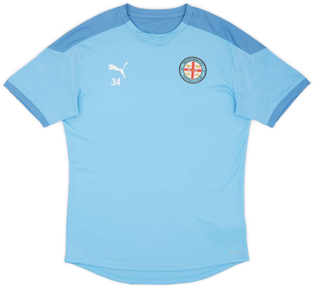 2021-22 Melbourne City Player Issue Puma Training Shirt #34 - 7/10 - (L)
