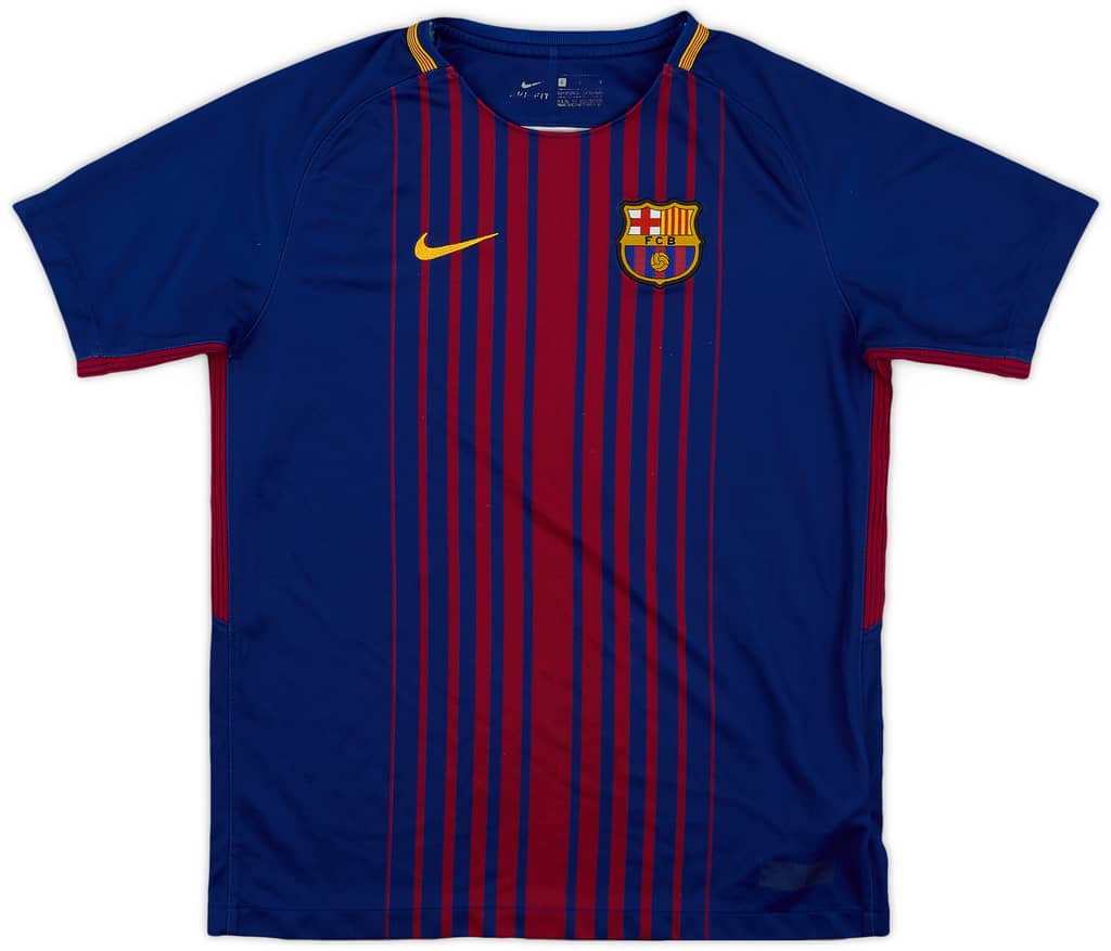 2017-18 Barcelona Home Shirt - 7/10 - (L.Boys)