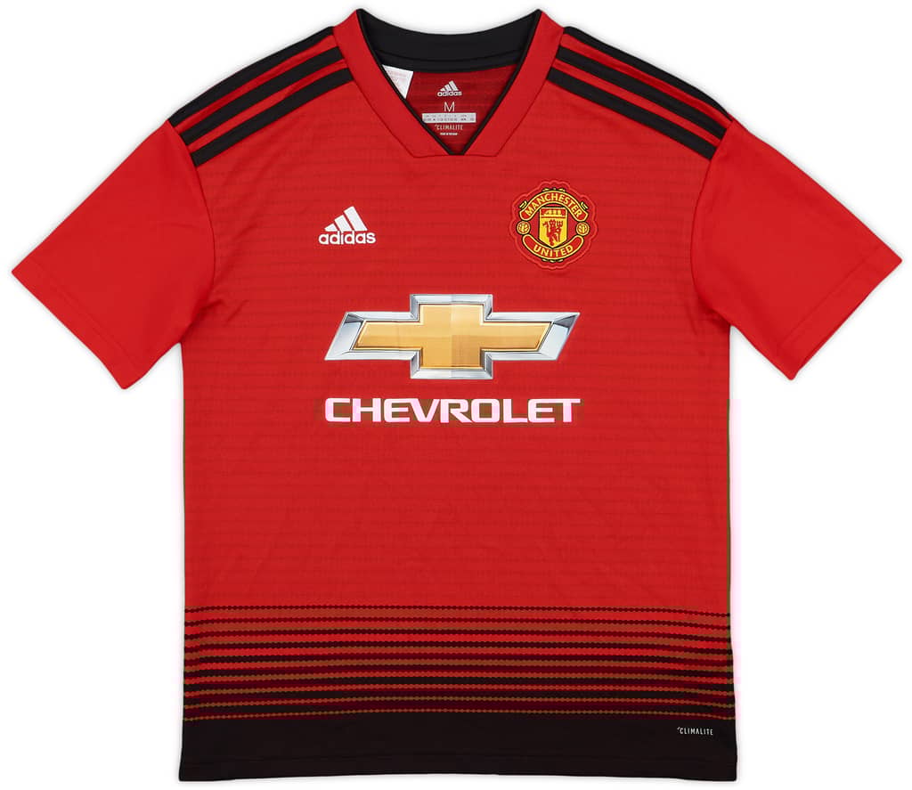2018-19 Manchester United Home Shirt - 9/10 - (M.Boys)