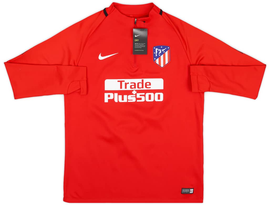 2017-18 Atletico Madrid Nike 1/4 Zip Training Top (L)