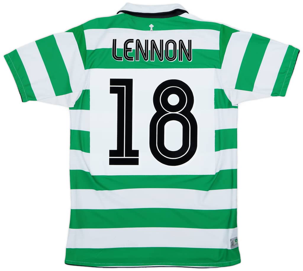 2004-05 Celtic Home Shirt Lennon #18 - 8/10 - (S)