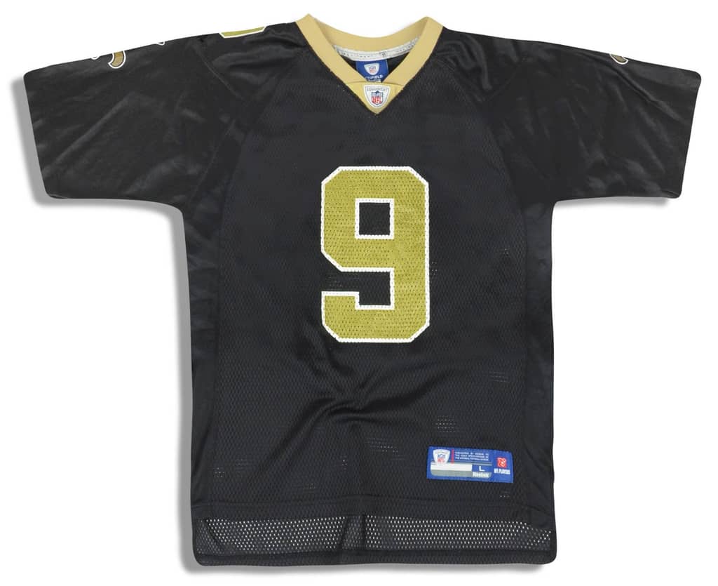 2008-11 New Orleans Saints Brees #9 Reebok On Field Jersey (Home) Y