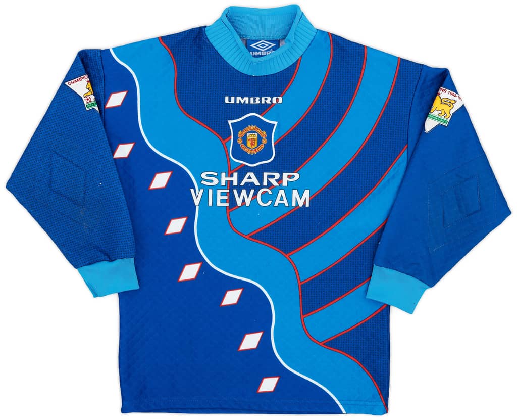 1994-97 Manchester United GK Third Shirt - 8/10 - (L.Boys)