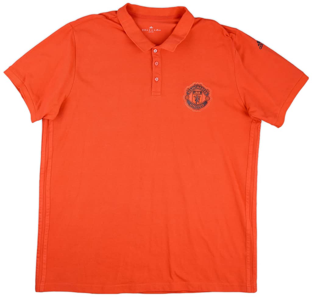 2016-17 Manchester United adidas Polo Shirt - 9/10 - (XXL)
