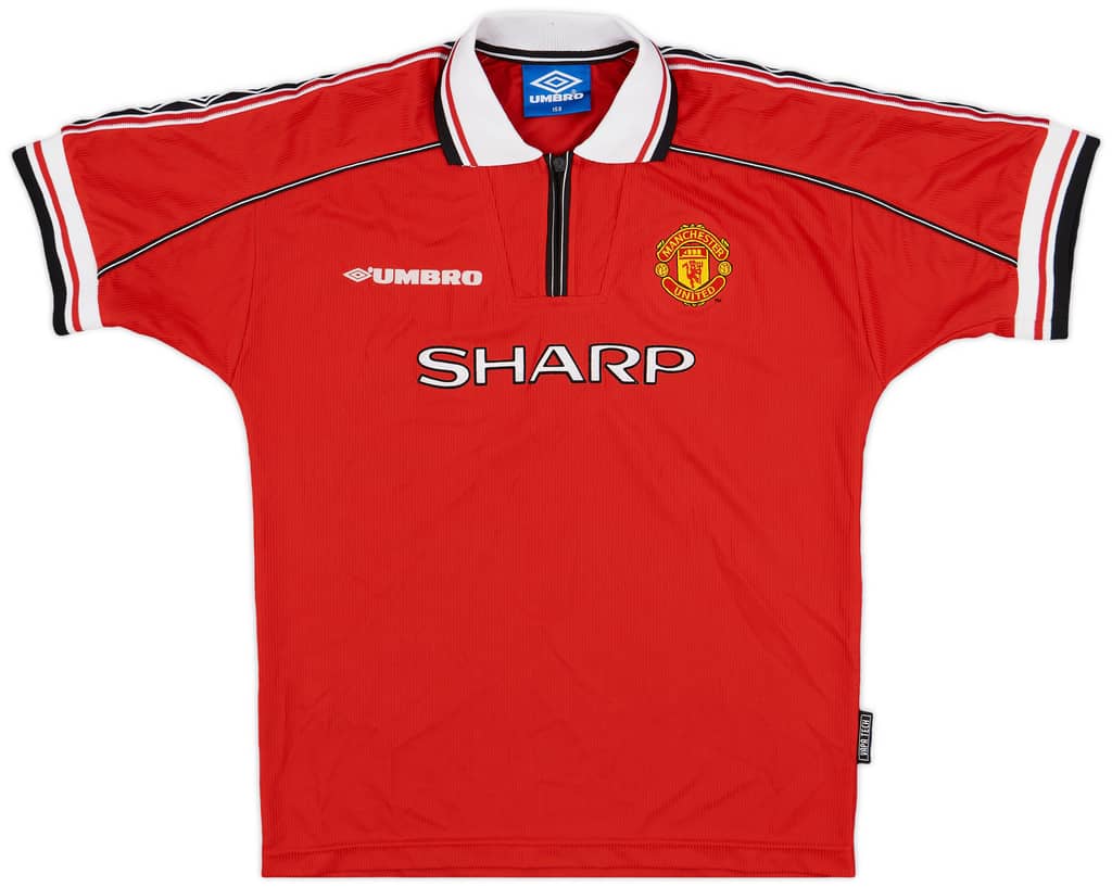 1998-00 Manchester United Home Shirt - 8/10 - (L.Boys)