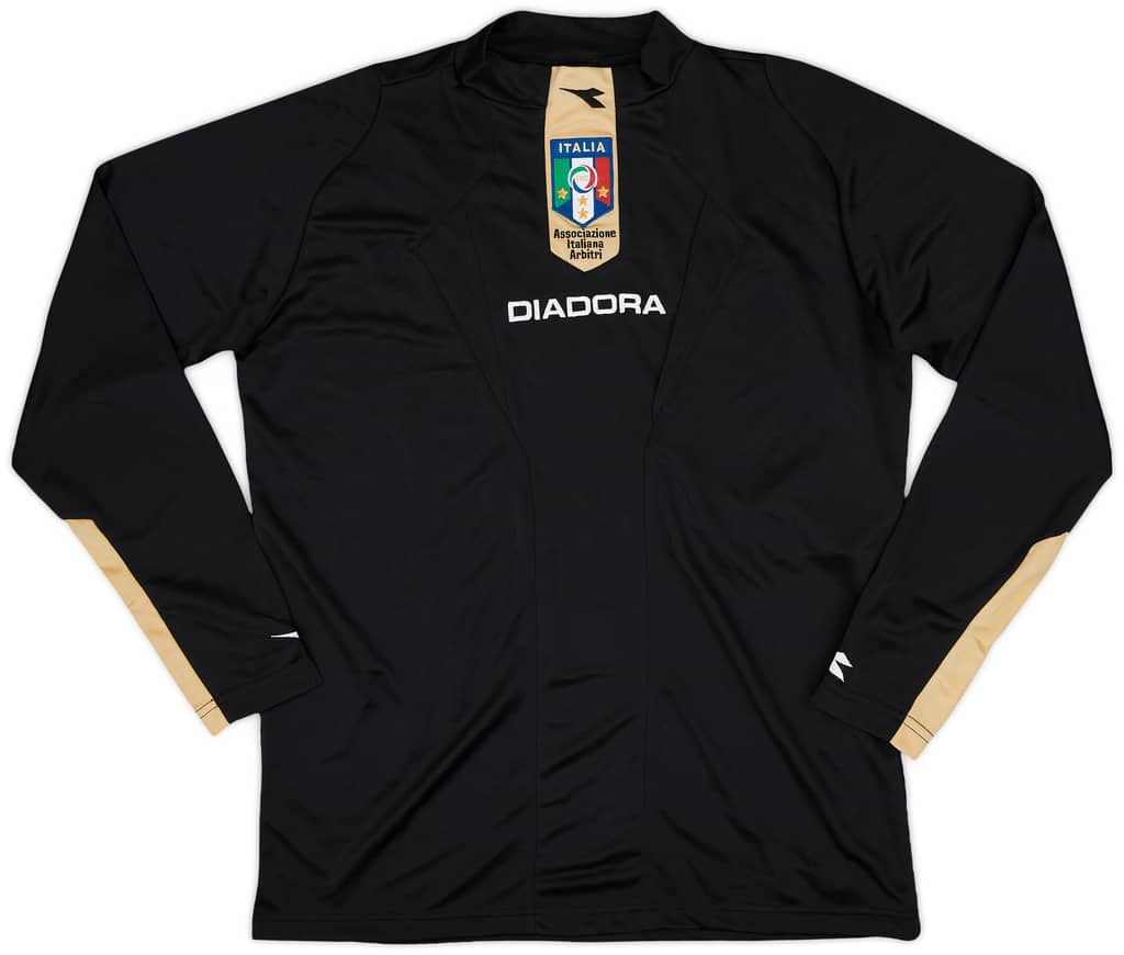 2007-09 Italy Diadora Referee L/S Shirt - 9/10 - (S)