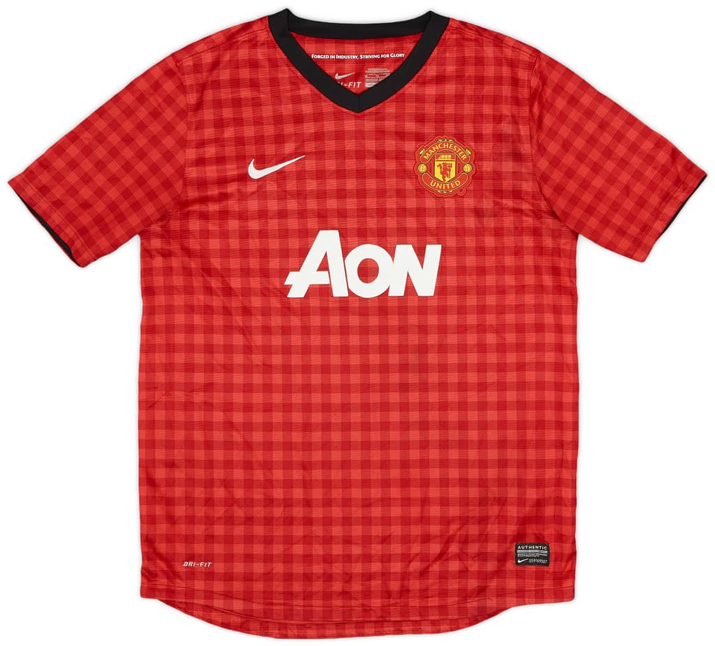 2012-13 Manchester United Home Shirt - 7/10 - (XL.Boys)