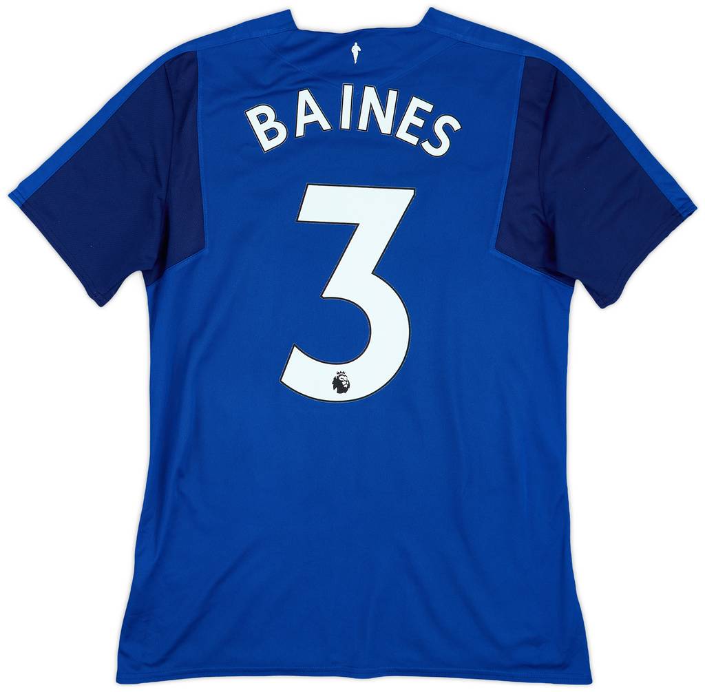 2017-18 Everton Home Shirt Baines #3 - 6/10 - (M)
