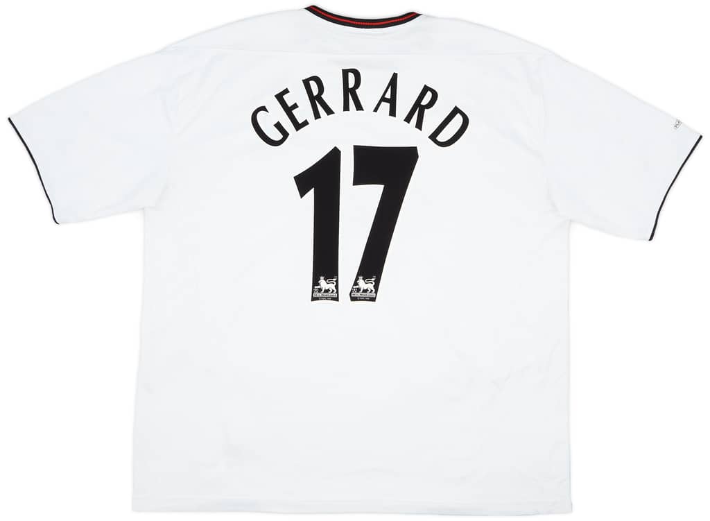 2003-04 Liverpool Away Shirt Gerrard #17 - 7/10 - (XXL)