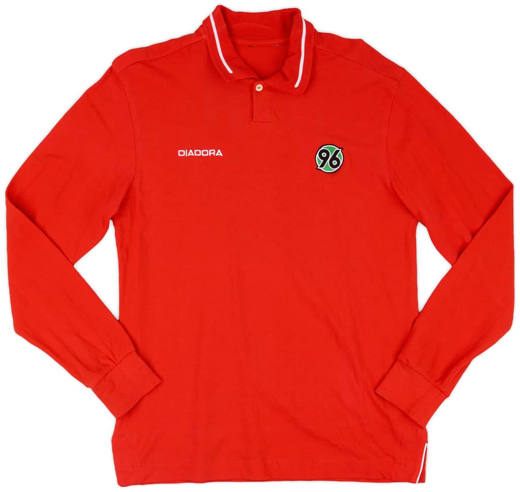 2005-06 Hannover 96 Diadora Polo L/S Shirt - 9/10 - (XL.Boys)