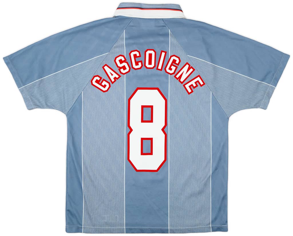 1996-97 England Away Shirt Gascoigne #8 - 6/10 - (M)