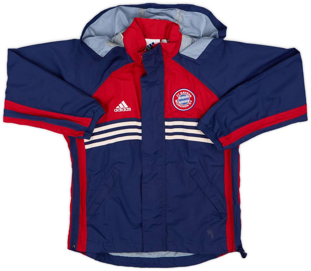 1998-99 Bayern Munich adidas Hooded Rain Jacket - 7/10 - (M.Boys)