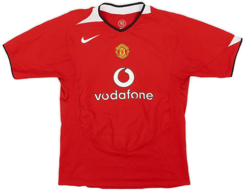 2004-06 Manchester United Home Shirt - 7/10 - (XL.Boys)