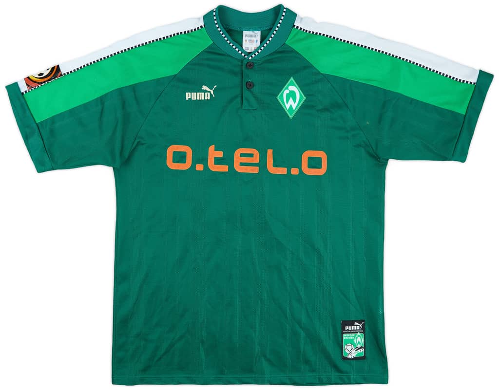 1997-99 Werder Bremen Home Shirt Herzog #18 - 6/10 - (XL)