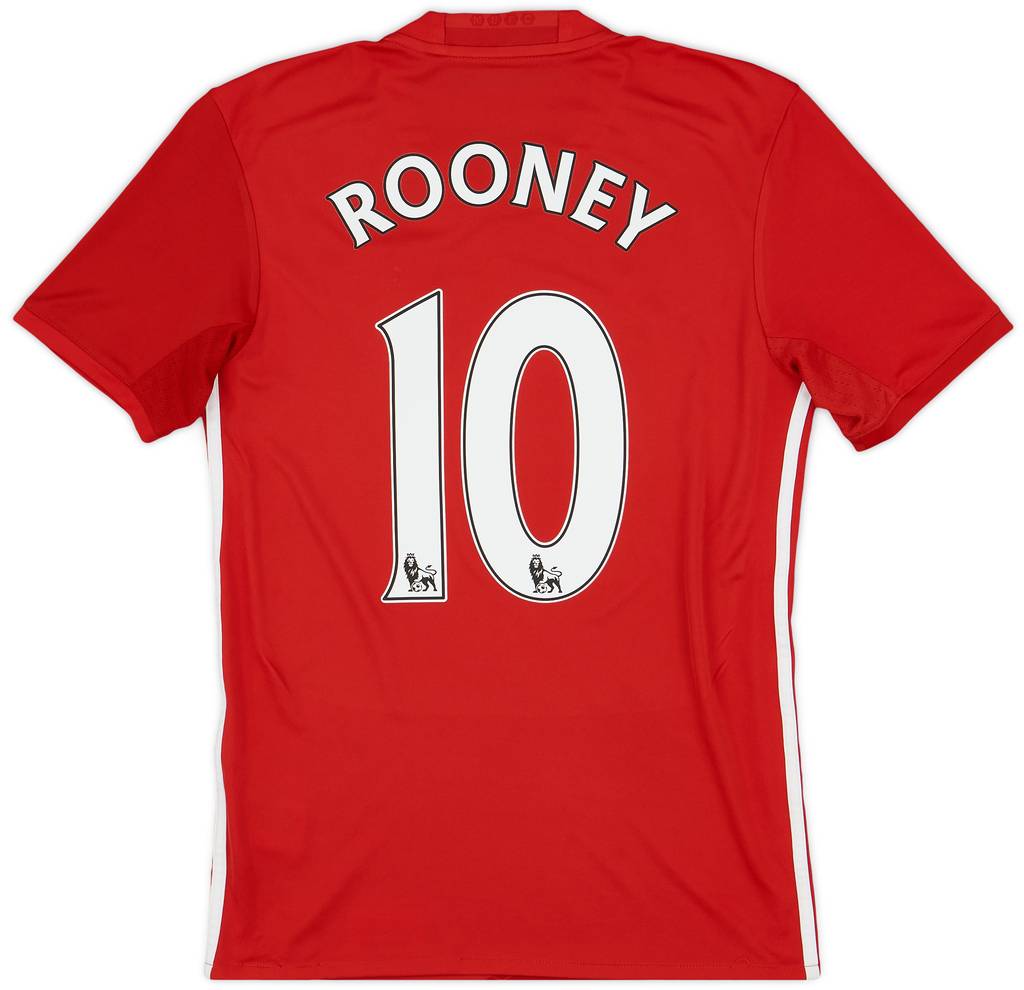 2016-17 Manchester United Home Shirt Rooney #10 - 8/10 - (XS)