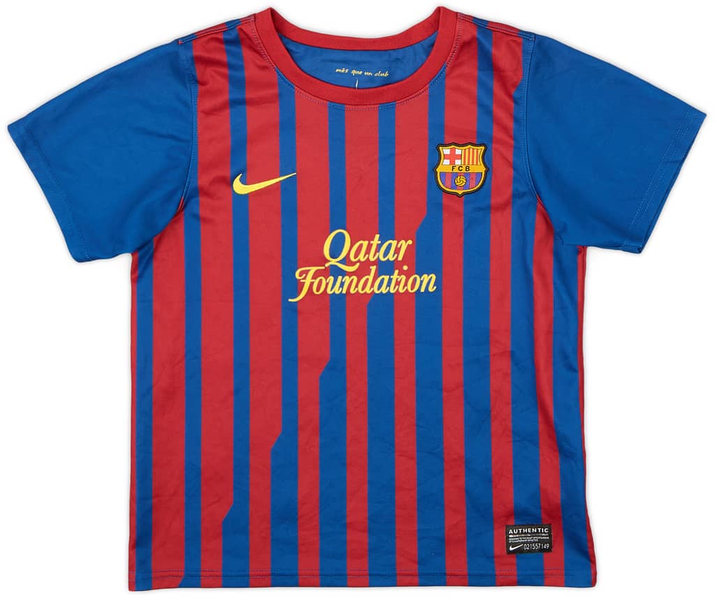 2011-12 Barcelona Home Shirt - 8/10 - (S.Boys)
