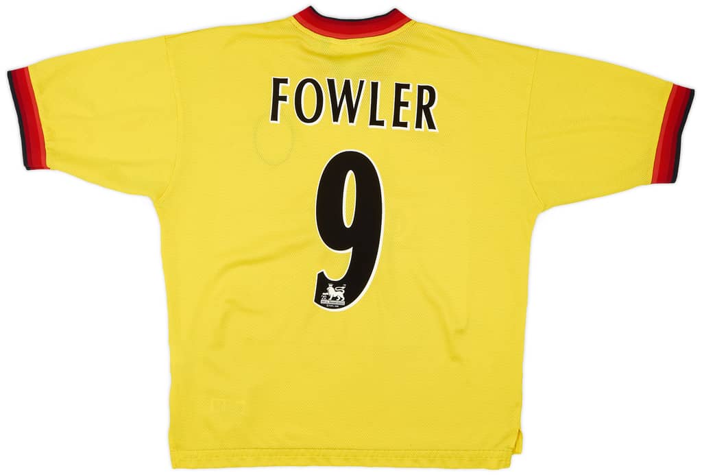1997-99 Liverpool Away Shirt Fowler #9 - 5/10 - (L)