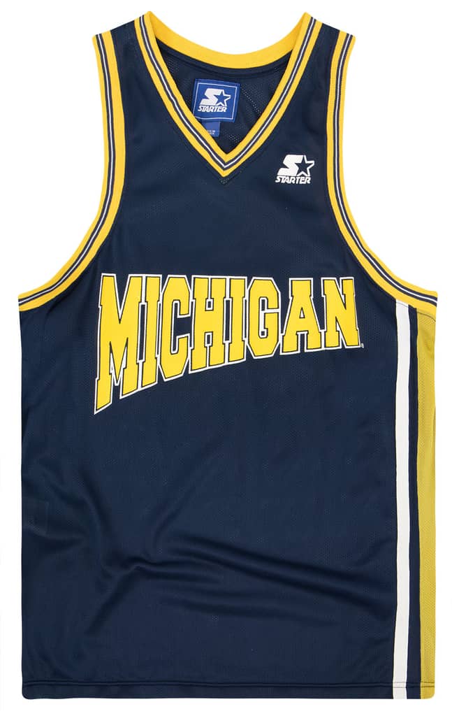 1990s Michigan Wolverines Starter Jersey (Away) M