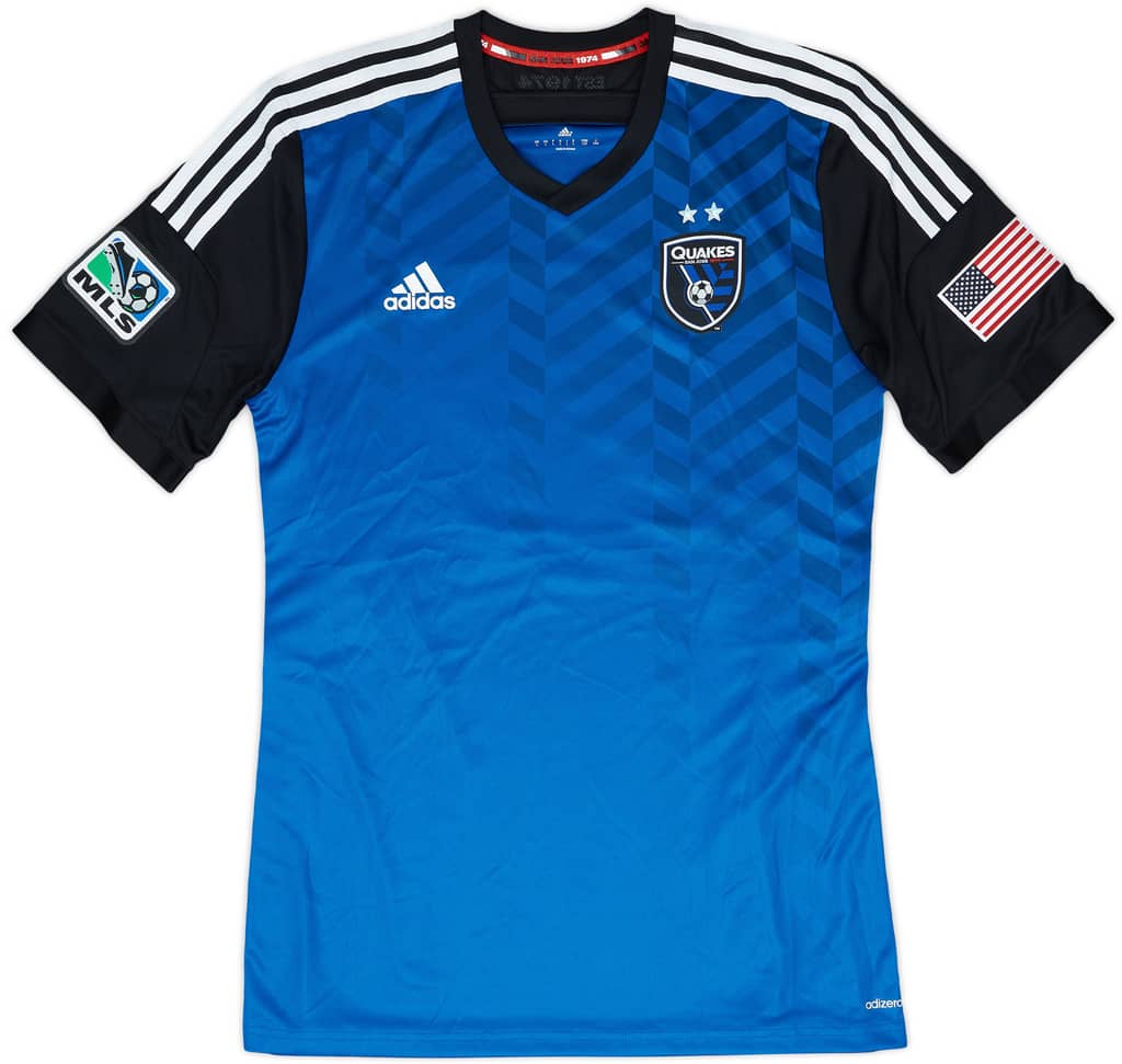 2014-15 San Jose Earthquakes Match Issue Home Shirt Hernandez #21