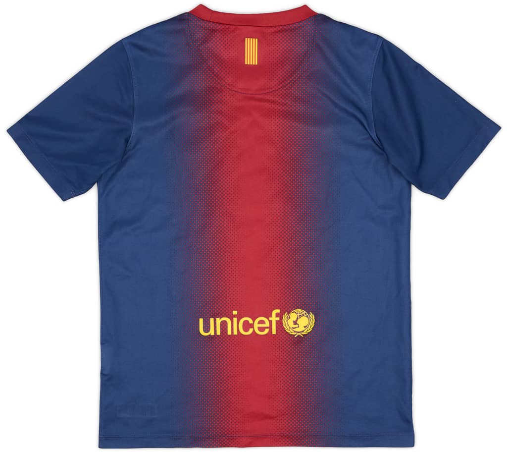 2012-13 Barcelona Home Shirt - 9/10 - (M.Boys)