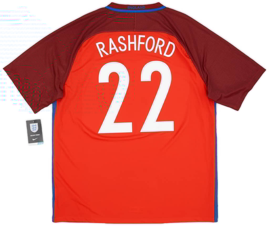 2016-17 England Away Shirt Rashford #22 (XL)