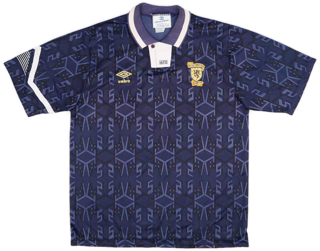 1991-94 Scotland Home Shirt - 8/10 - (XL)