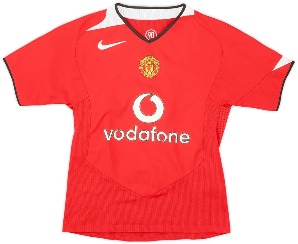 2004-06 Manchester United Home Shirt - 8/10 - (S.Boys)