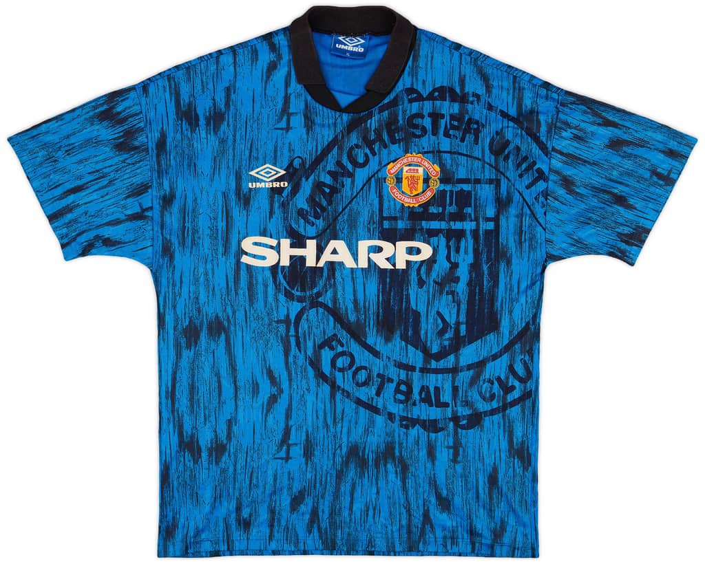 1992-93 Manchester United Away Shirt - 8/10 - (XL)
