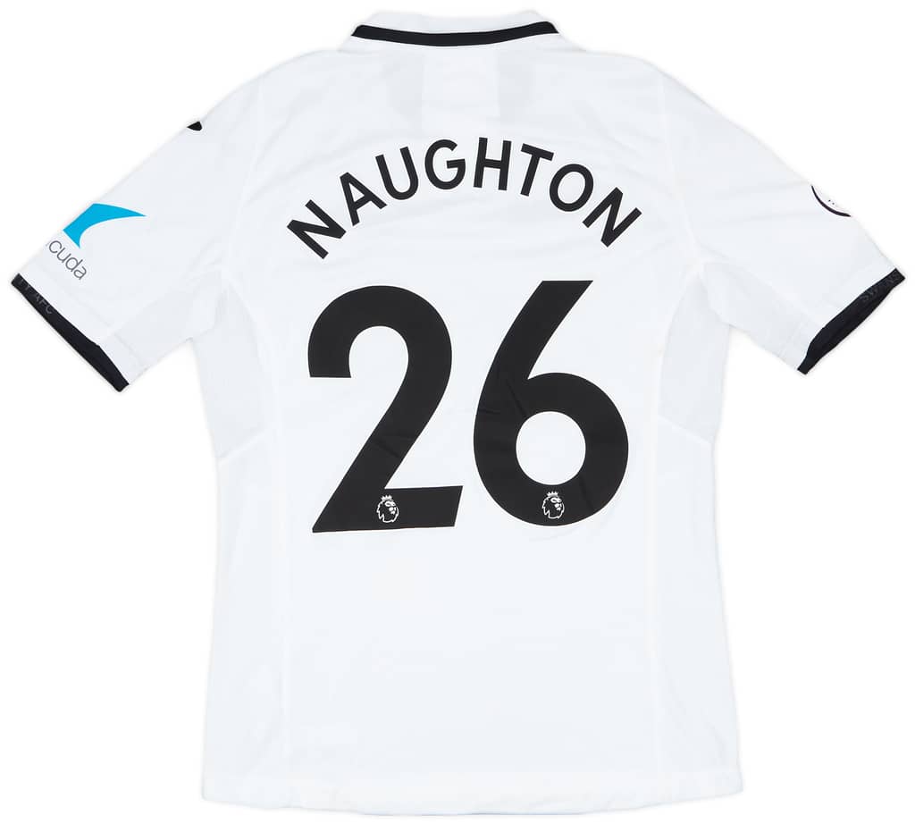 2017-18 Swansea Match Issue Home Shirt Naughton #26