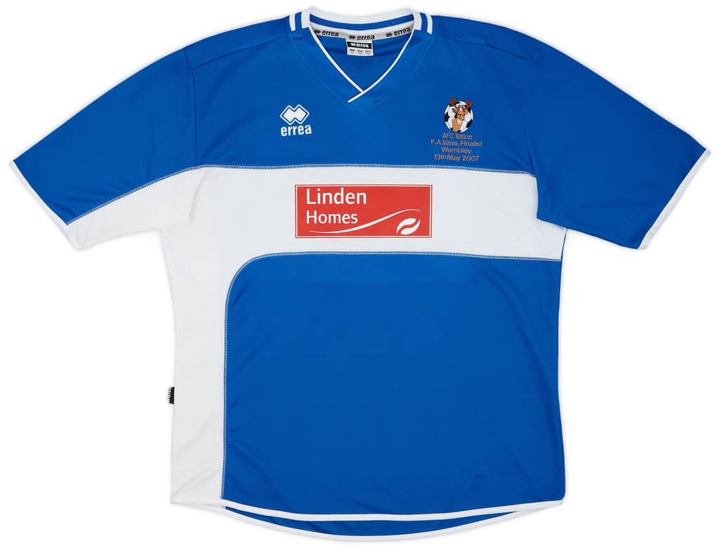 2006-07 AFC Totton 'FA Vase Final' Home Shirt - 9/10 - (XXL)