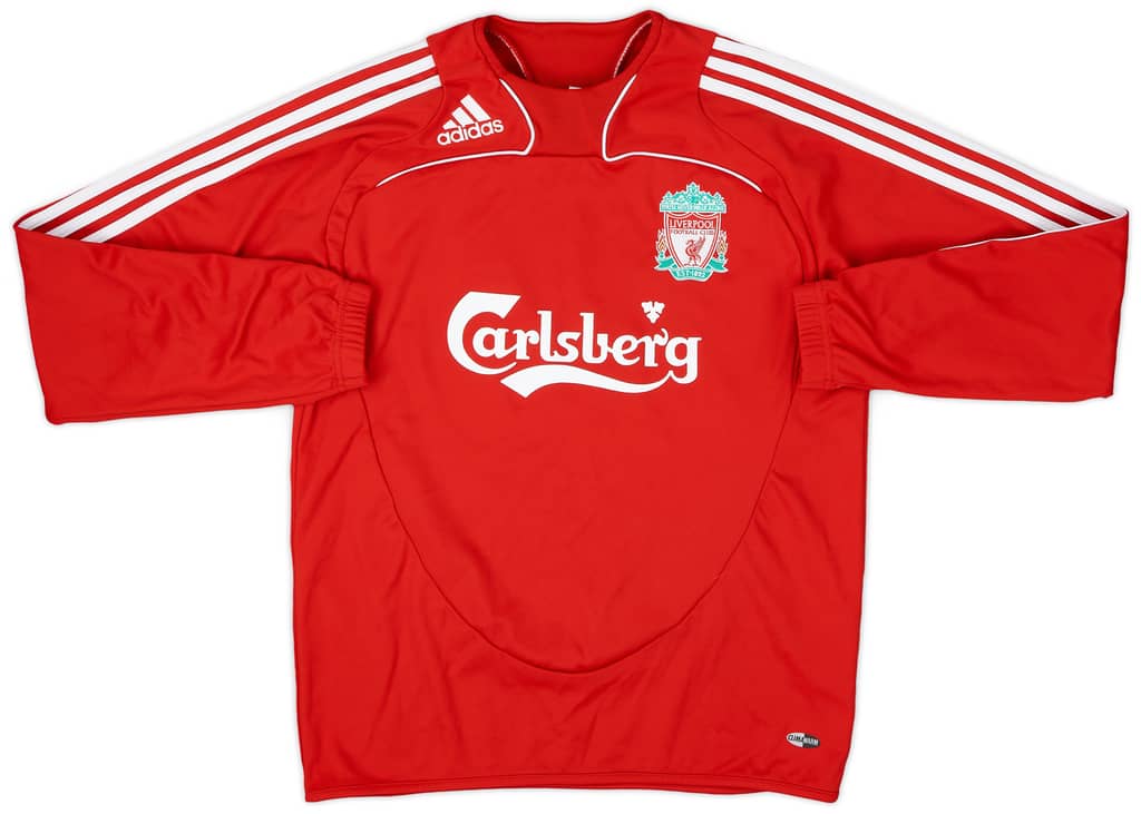 2008-09 Liverpool adidas Sweat Top - 8/10 - (S)