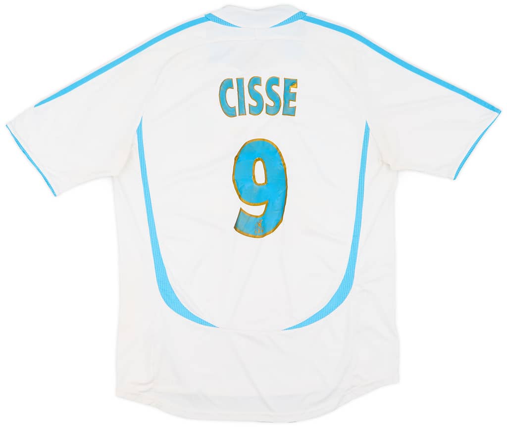 2006-07 Olympique Marseille Home Shirt Cisse #9 - 4/10 - (L)