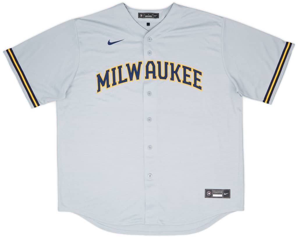 2020-24 Milwaukee Brewers Nike Alternate Jersey - 9/10 - (XL)