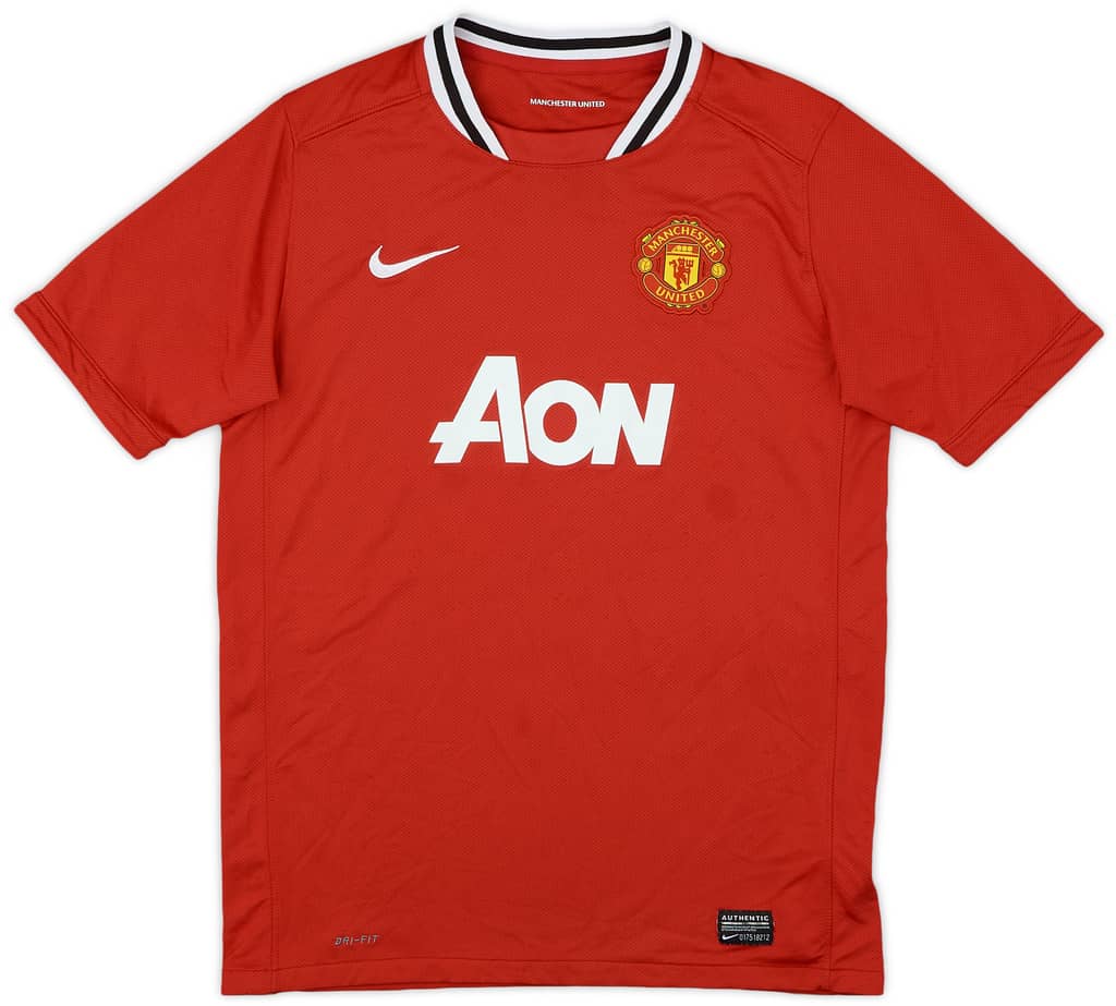 2011-12 Manchester United Home Shirt - 7/10 - (XL.Boys)