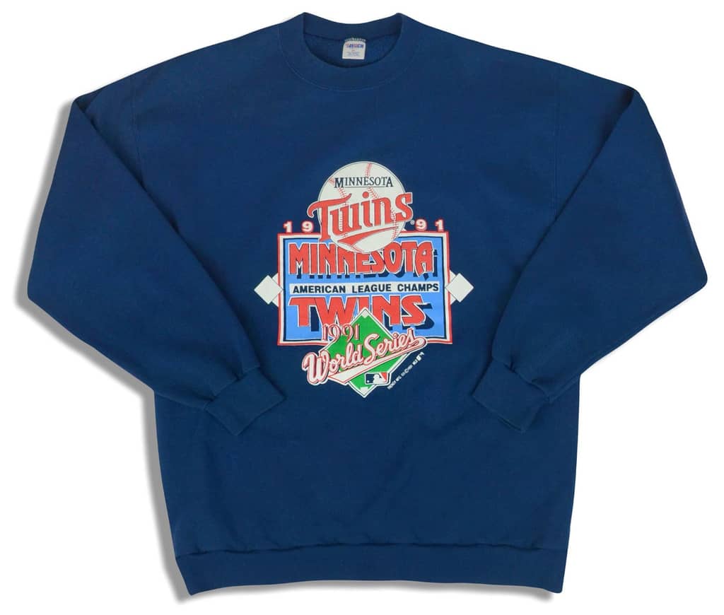 1991 Minnesota Twins World Series Trench Sweat Top XXL