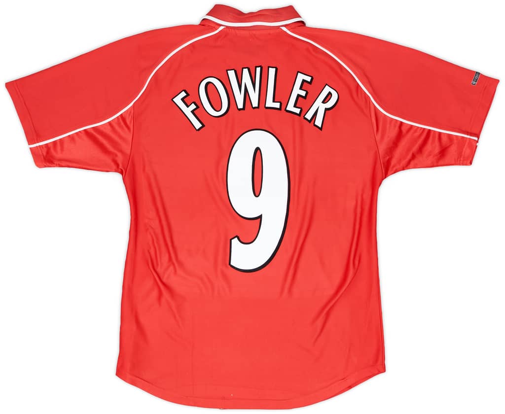 2000-02 Liverpool Home Shirt Fowler #9 - 6/10 - (Y)