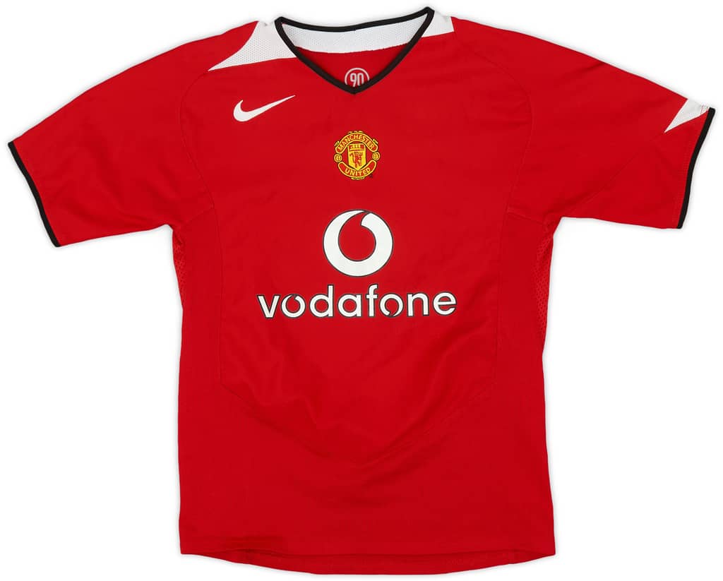 2004-06 Manchester United Home Shirt - 8/10 - (M.Boys)