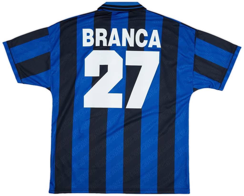 1995-96 Inter Milan Home Shirt Branca #27 - 9/10 - (XL)