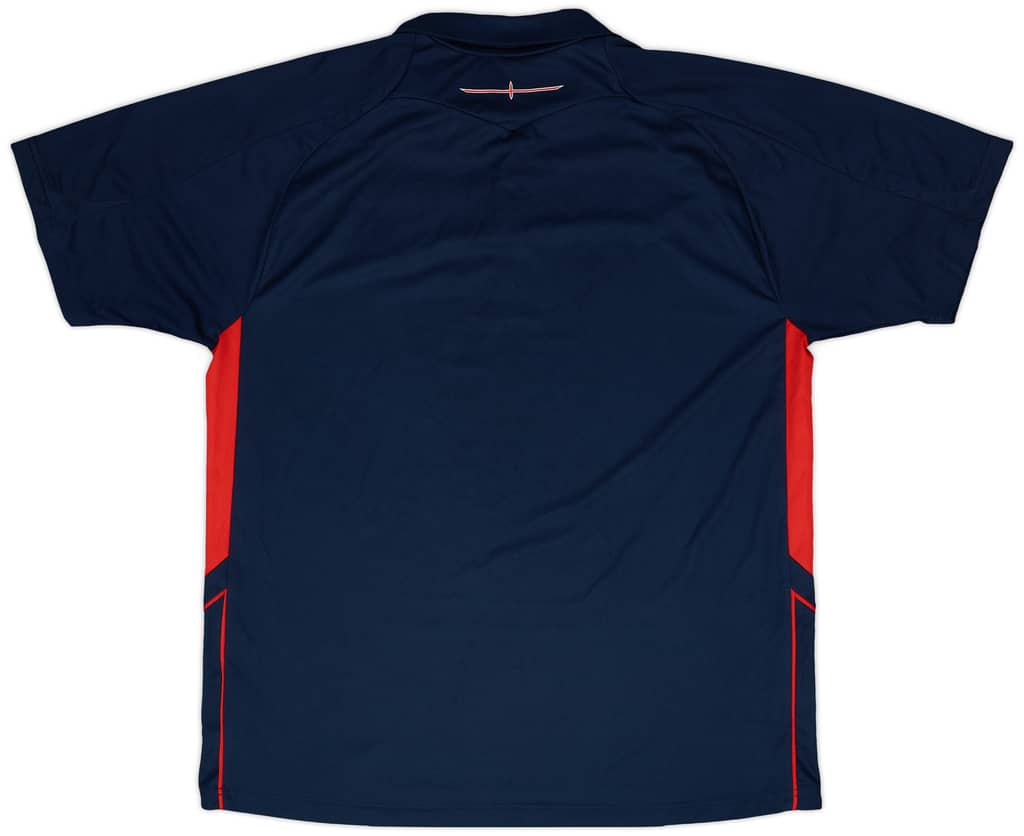 2006-07 England Umbro 1/4 Zip Polo Shirt - 9/10 - (XL)