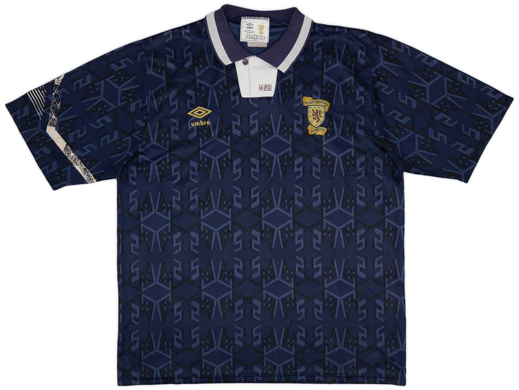 1991-94 Scotland Home Shirt - 6/10 - (XL)