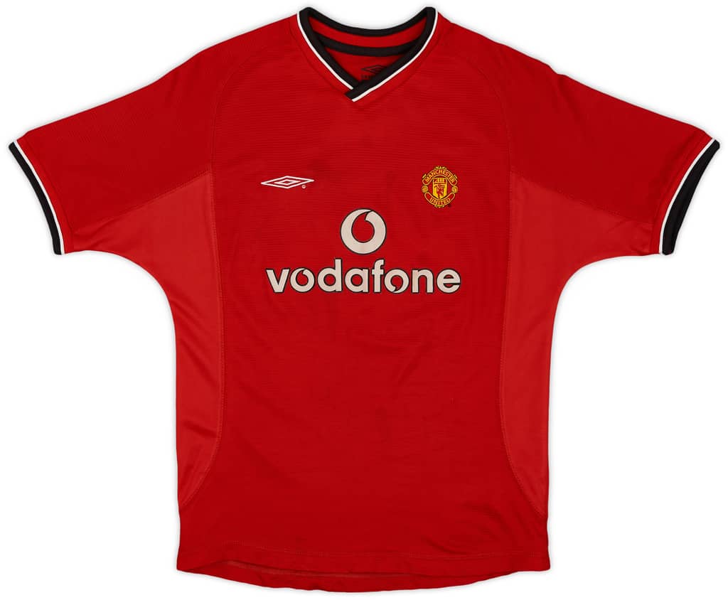 2000-02 Manchester United Home Shirt - 7/10 - (M.Boys)
