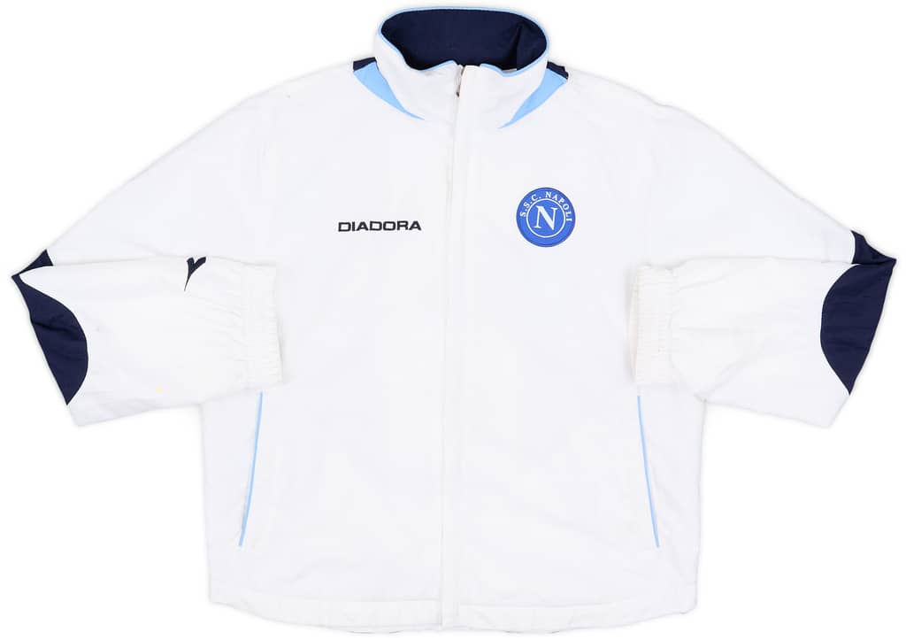 2002-03 Napoli Diadora Track Jacket - 5/10 - (L.Boys)