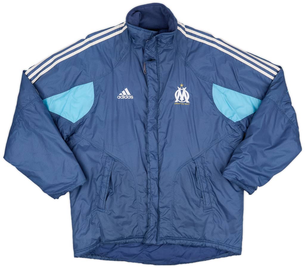 2004-05 Olympique Marseille adidas Padded Bench Coat - 9/10 - (L)