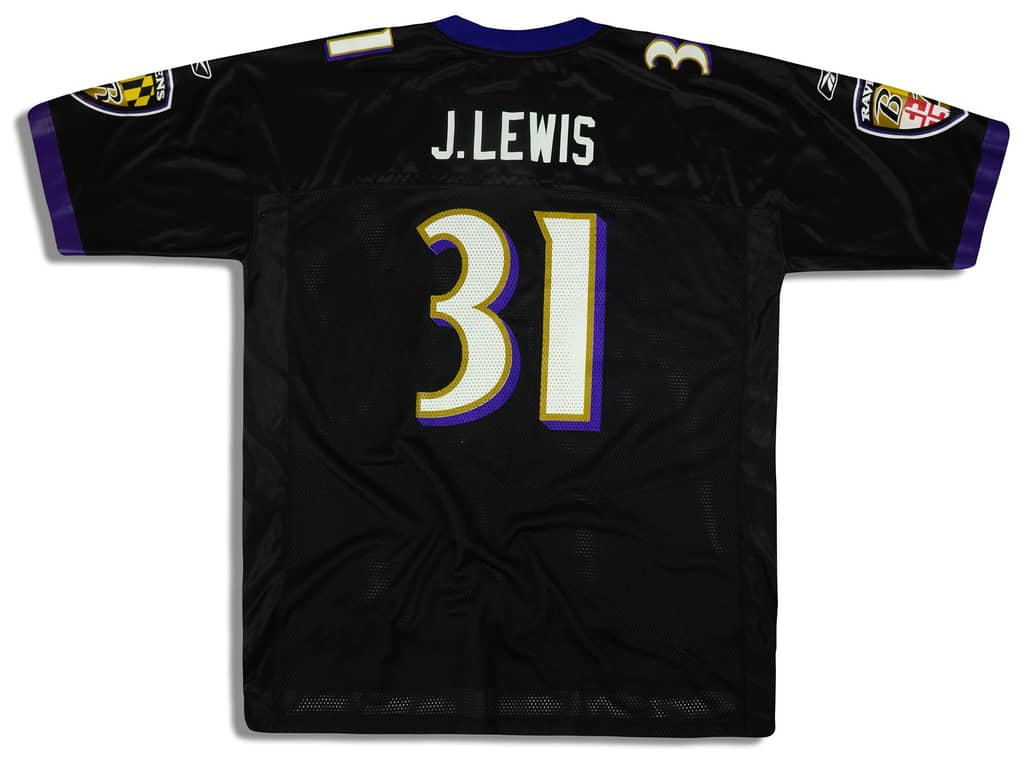 2005-06 Baltimore Ravens J. Lewis #31 Reebok On Field Jersey (Alternate) Y