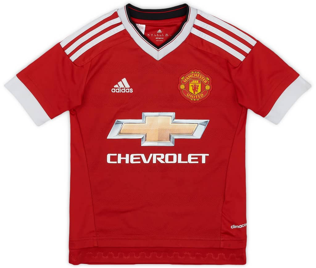 2015-16 Manchester United Home Shirt - 7/10 - (S.Boys)
