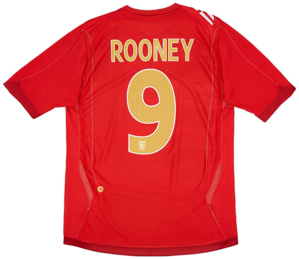2006-08 England Away Shirt Rooney #9 - 9/10 - (M)