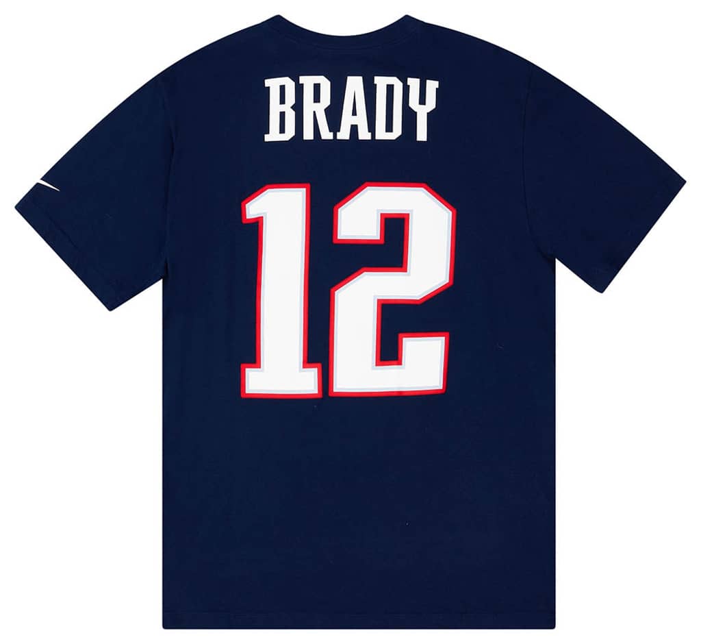 2013 New England Patriots Brady #12 Nike Graphic Tee L
