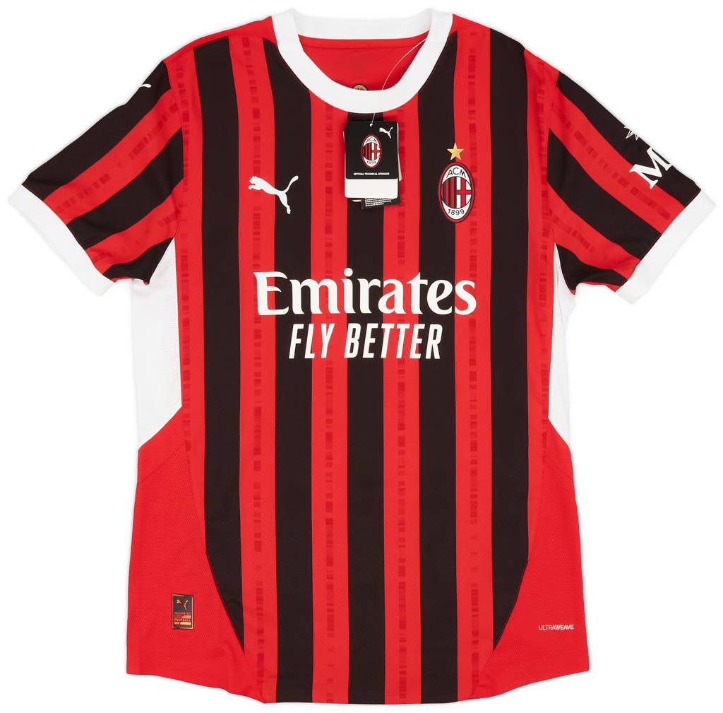 2024-25 AC Milan Authentic Home Shirt Rafa Leao #10
